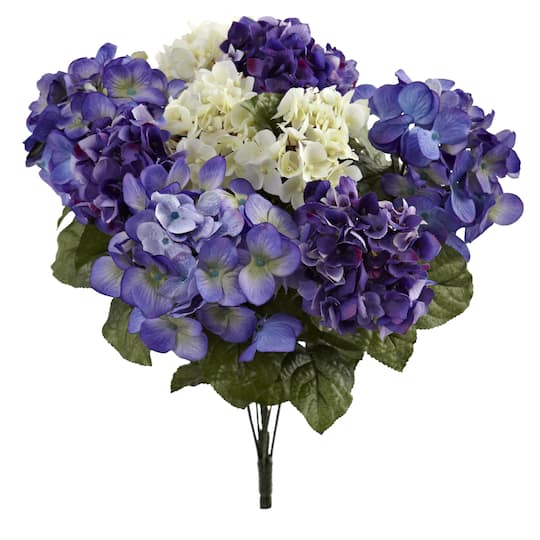 Blue, Purple &#x26; White Hydrangea Bush, 3ct.